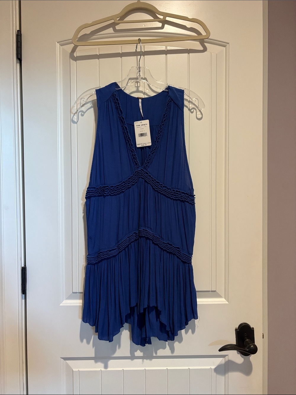 Free People Royal Blue Sleeveless Mini Dress
